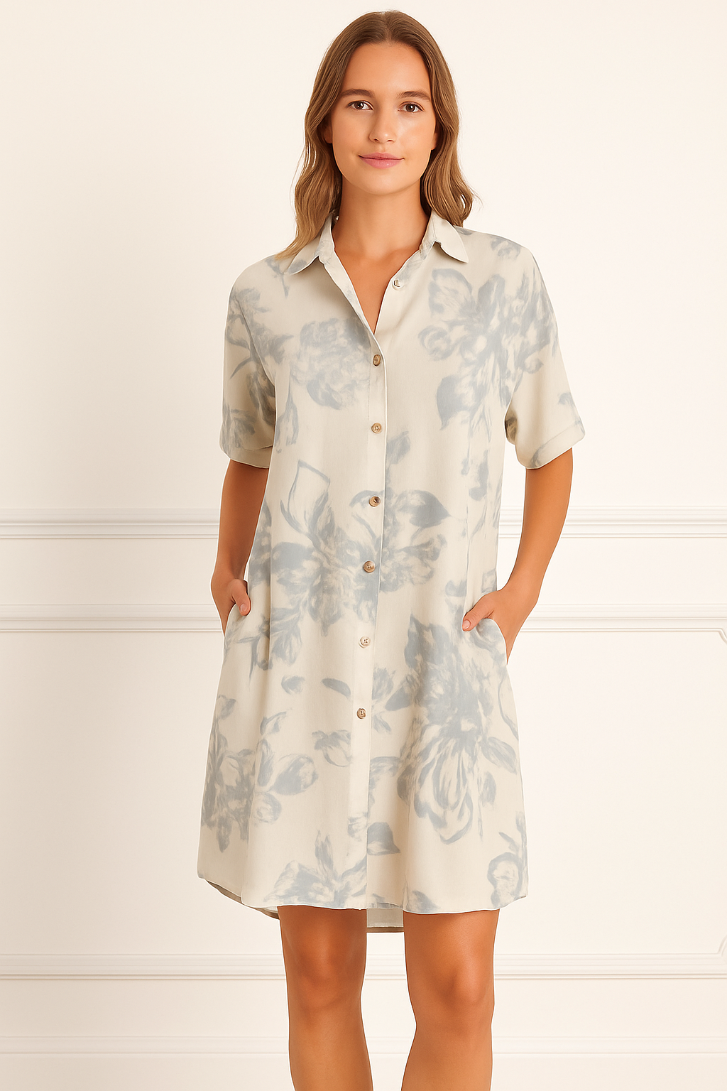 Robe Élégante en Coton et Lin