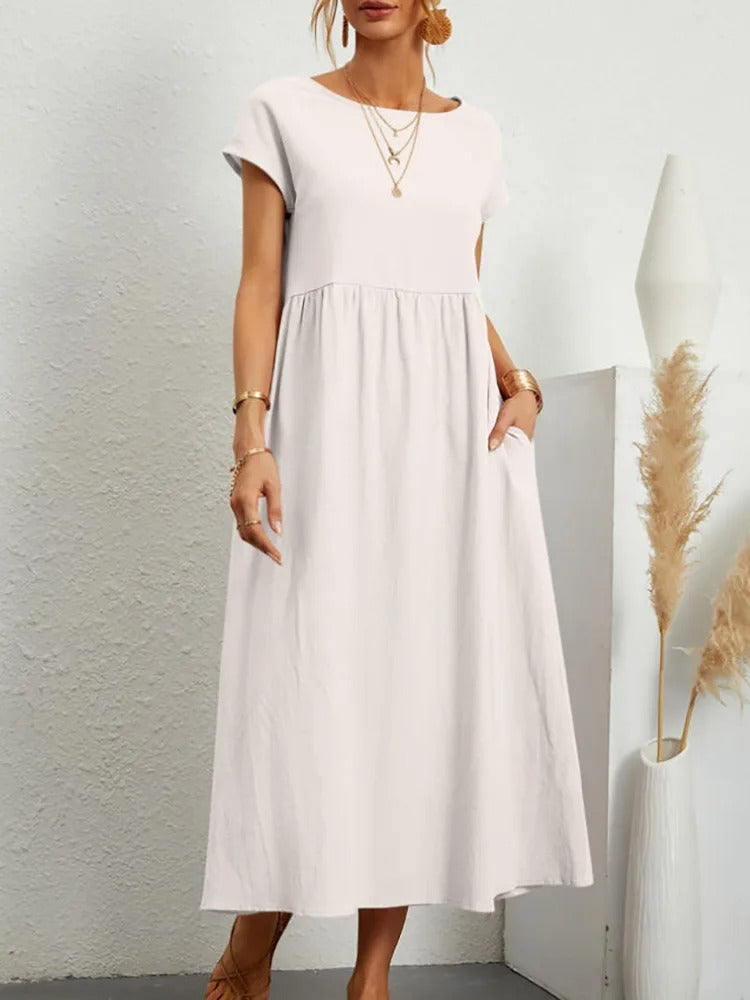 Makollos™ Camélia – Robe Confortable qui Sublime la Silhouette et Cache le Ventre