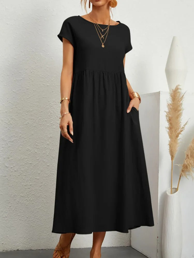 Makollos™ Camélia – Robe Confortable qui Sublime la Silhouette et Cache le Ventre