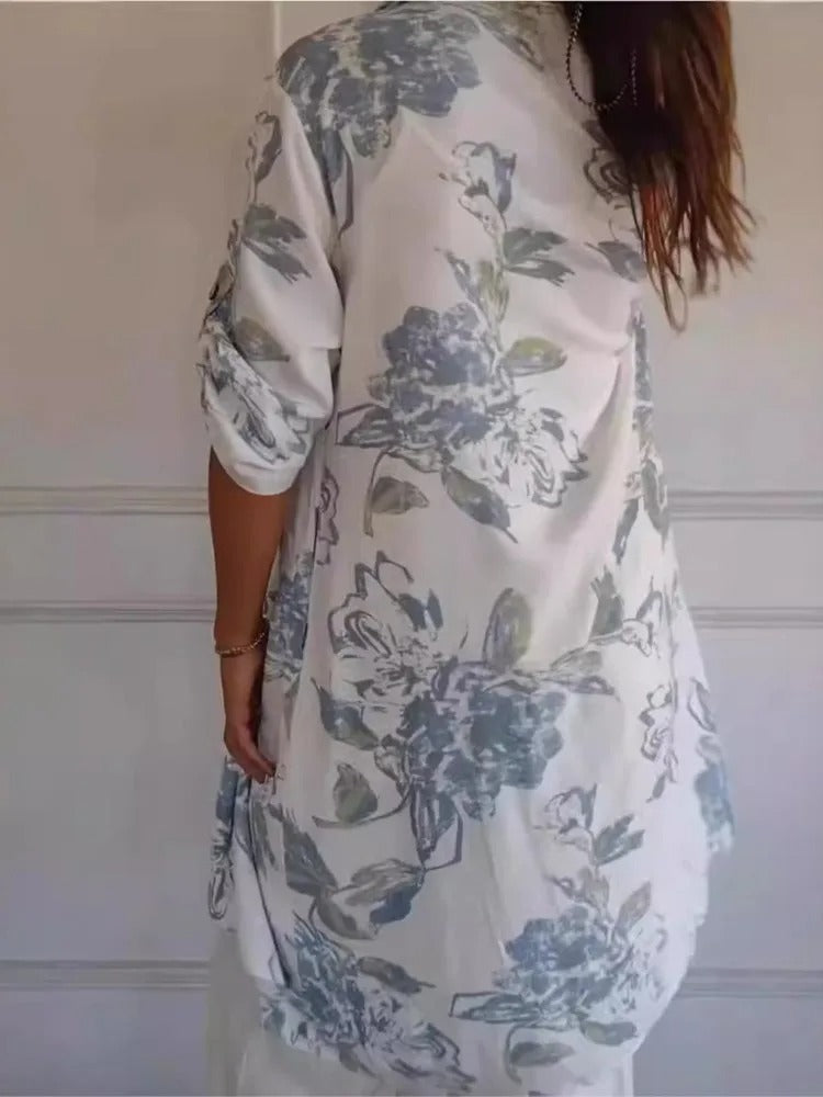 Robe Élégante en Coton et Lin